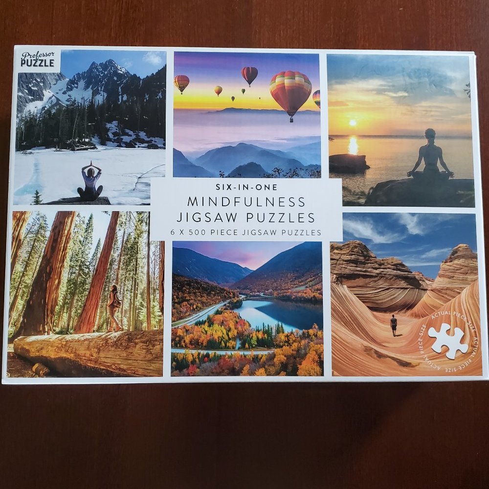 6 x 500 Piece Mindfulness Jigsaw Puzzles (2 for $20)
